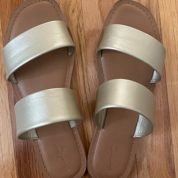 Target Gold/Brown Dora Footbed Sandals - Picture 2 of 4